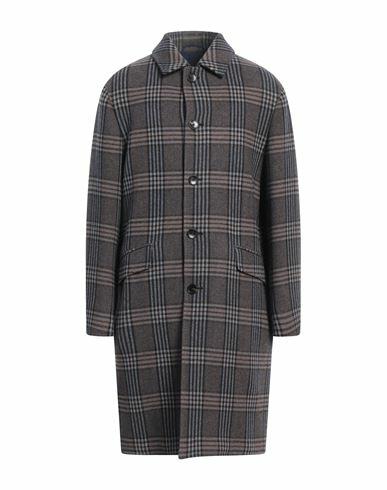 Etro Man Coat Brown Virgin Wool, Wool, Cashmere, Polyamide Cover