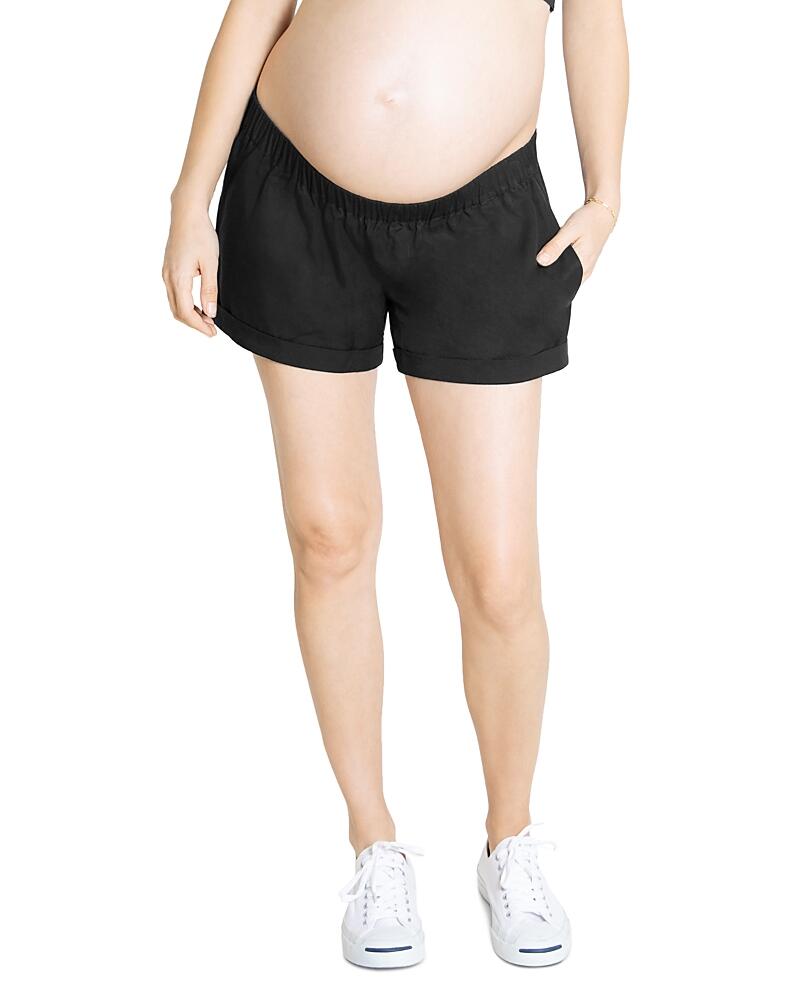 Ingrid & Isabel Elastic-Waist Maternity Shorts Cover