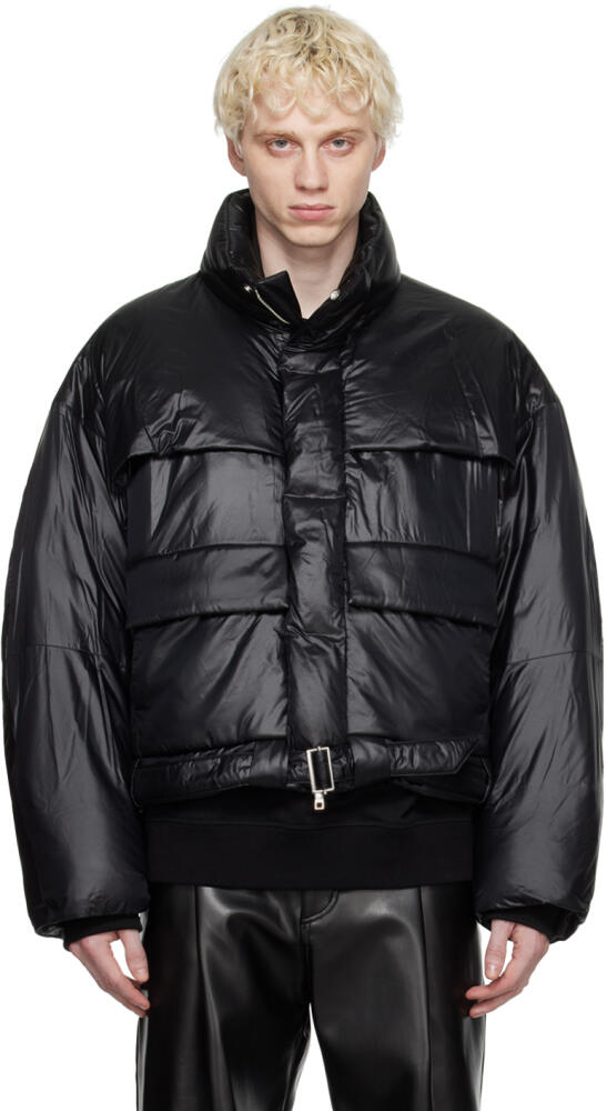 WOOYOUNGMI Black Belted Down Jacket Cover