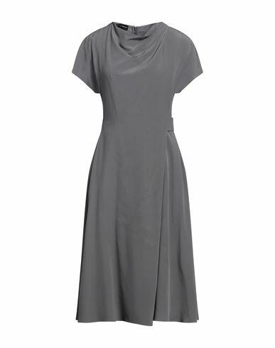 Emporio Armani Woman Midi dress Grey Silk Cover