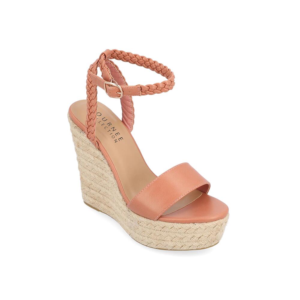 Journee Collection Andiah Espadrille Wedge Sandal | Women's | Pink Cover