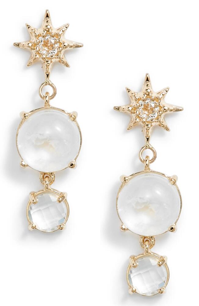 Anzie Celeste Starburst Drop Earrings in Moonstone Cover