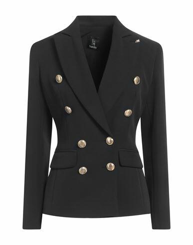 Hanita Woman Blazer Black Polyester, Elastane Cover