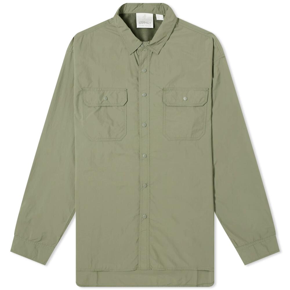 Gramicci Men's Stance Shirt in Sage Cover