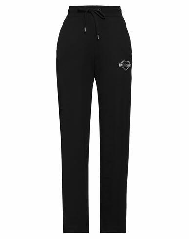 Love Moschino Woman Pants Black Cotton, Elastane Cover