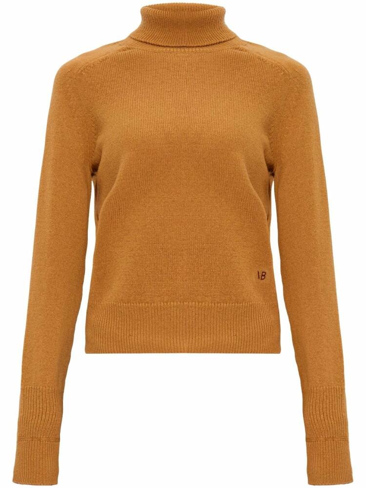 Victoria Beckham roll-neck wool jumper - Brown Cover