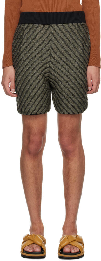 Isa Boulder SSENSE Exclusive Khaki Shorts Cover