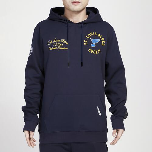 Pro Standard Blues Hybrid Pullover Hoodie - Mens Navy Cover