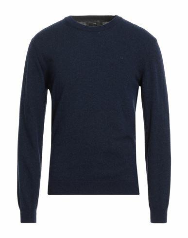 Liu •jo Man Man Sweater Midnight blue Viscose, Polyamide, Wool, Cashmere Cover