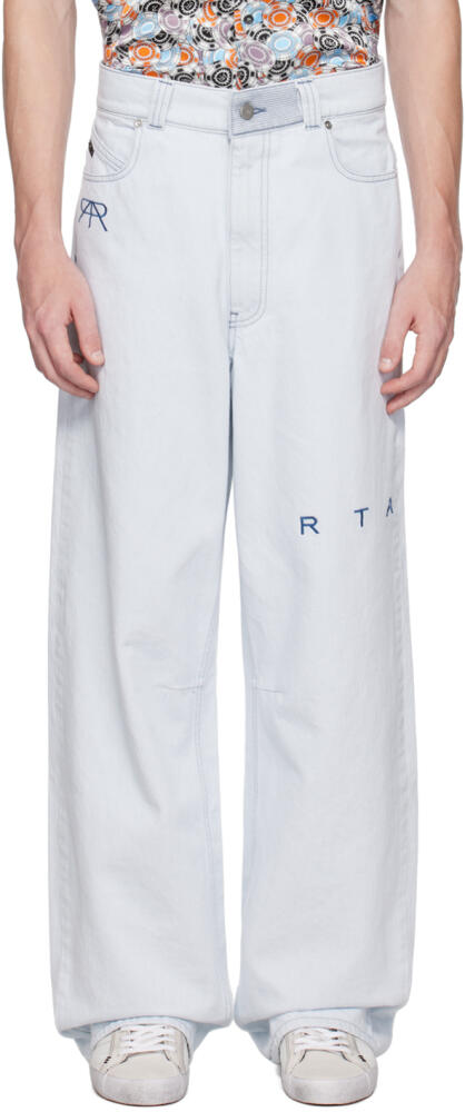 RTA Blue Wide Leg Jeans Cover