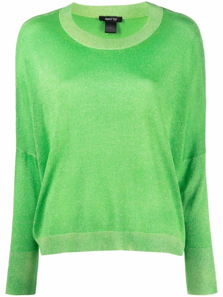 Avant Toi long-sleeve knitted jumper - Green Cover