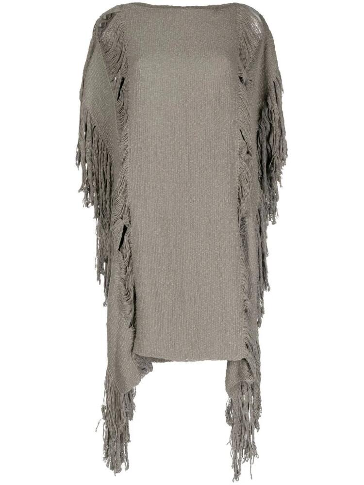 VOZ lace fringe-detail tunic - Brown Cover