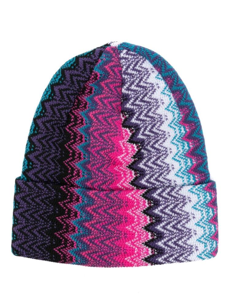 Missoni Zigzag beanie - Purple Cover