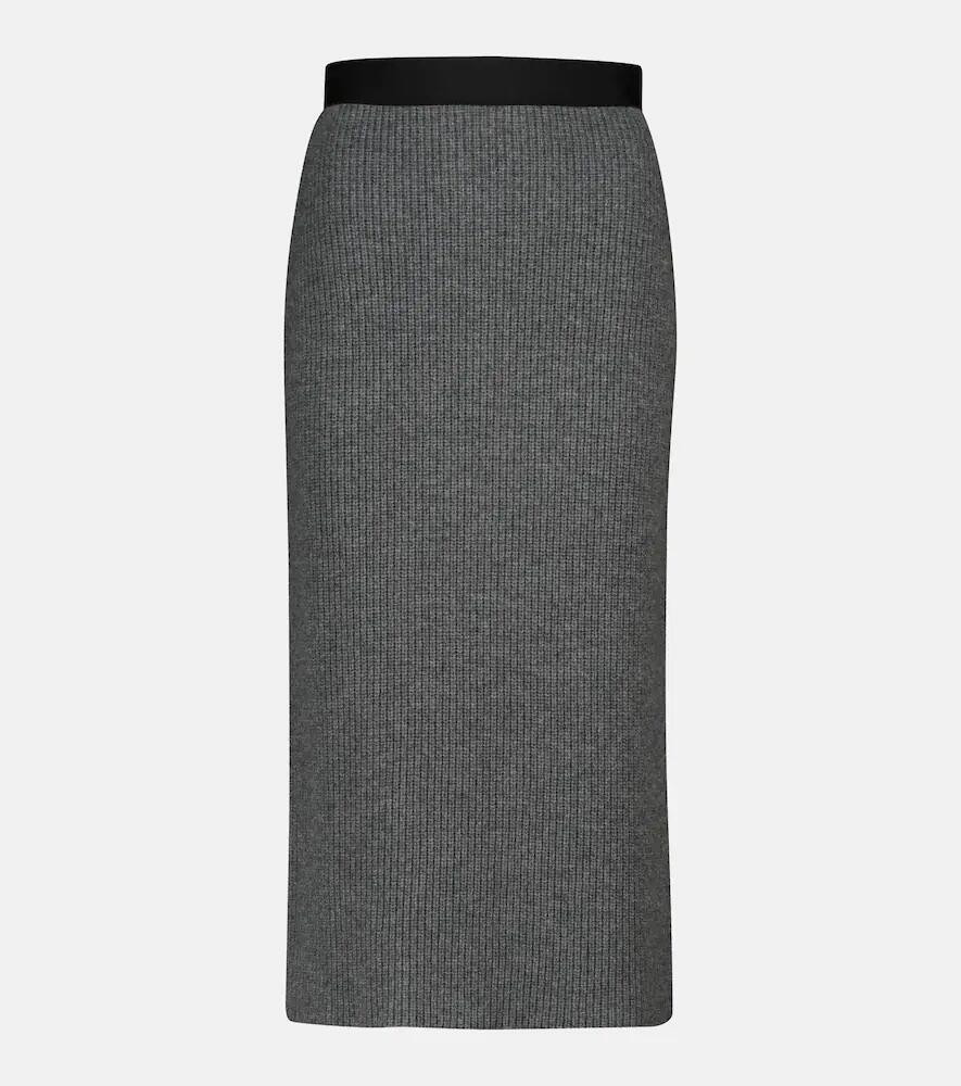 Moncler Wool and cashmere midi skirt Cover