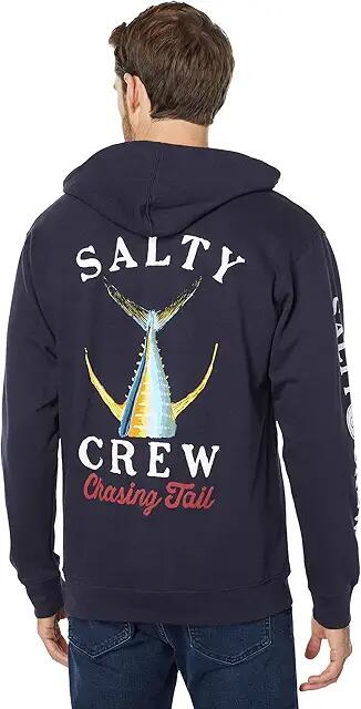 Salty Crew Tailed Hood Fleece (Navy) Men's Fleece Cover