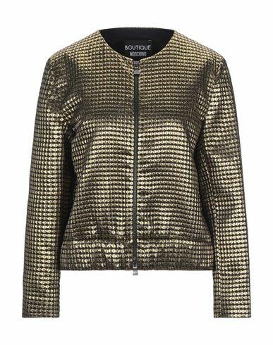 Boutique Moschino Woman Blazer Gold Polyester, Cotton, Acrylic, Metallic fiber, Triacetate Cover