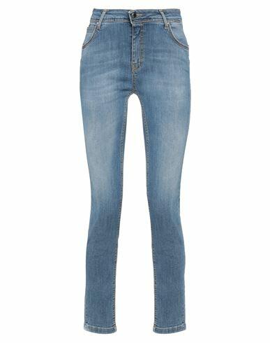 Fly Girl Woman Jeans Blue Cotton, Elastane Cover