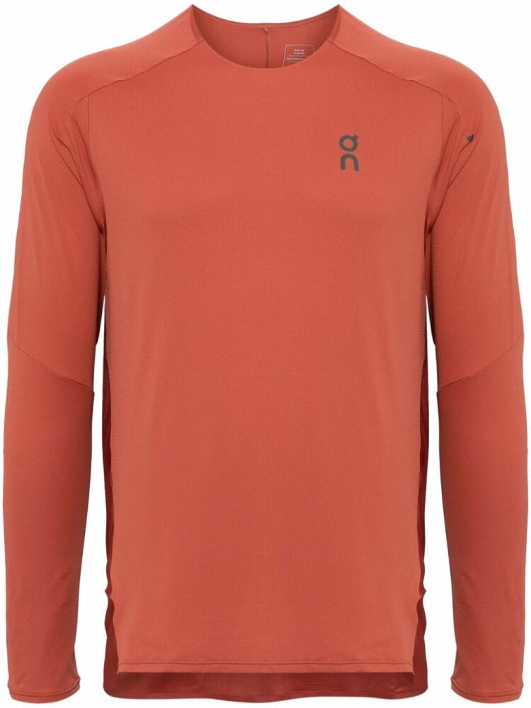 On Running long-sleeve performance T-shirt - Red Cover