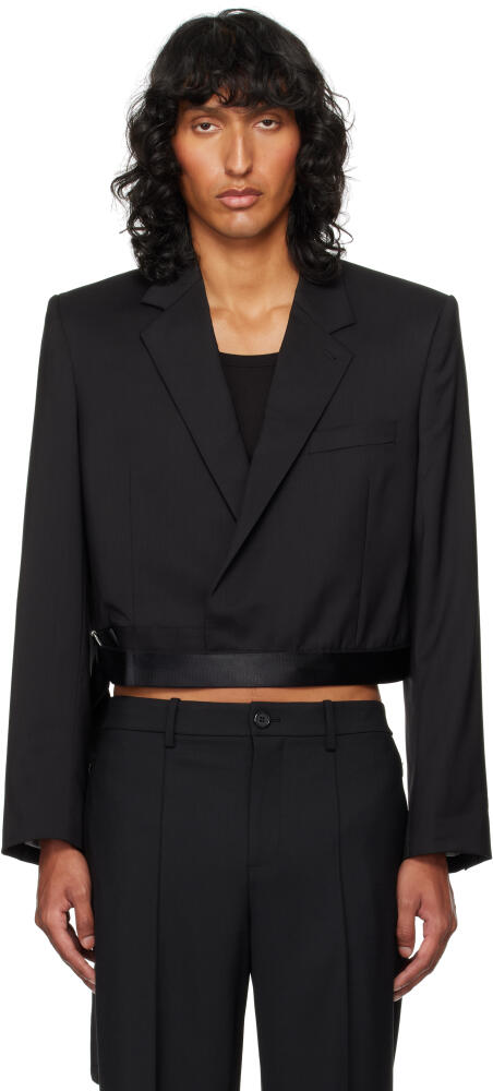 Helmut Lang Black Wrap Blazer Cover