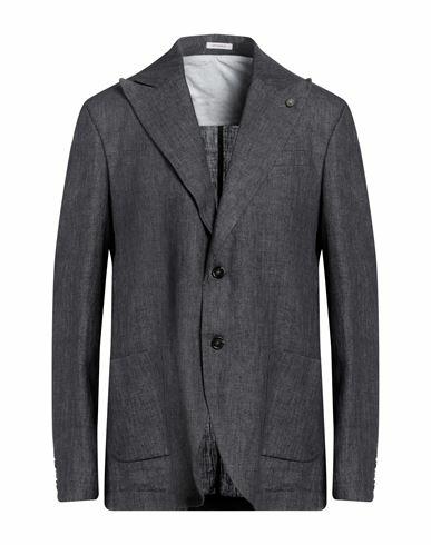 Officina 36 Man Blazer Steel grey Linen Cover