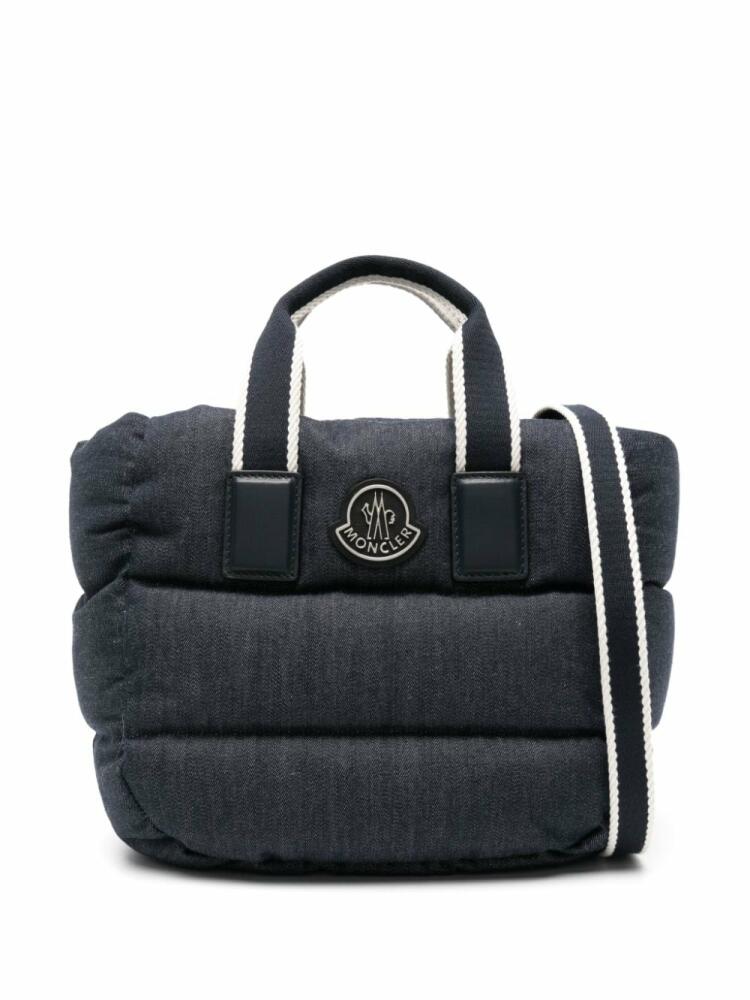 Moncler Diaper chambray tote bag - Blue Cover