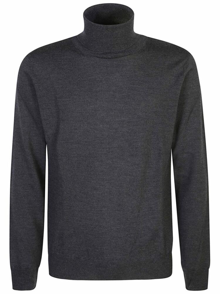 Cenere GB fine-knit roll-neck jumper - Grey Cover