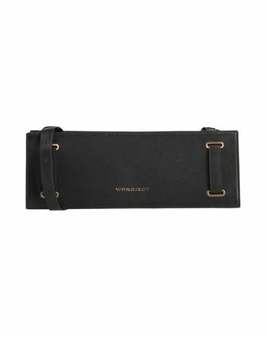 Y/project Woman Cross-body bag Black Leather Cover