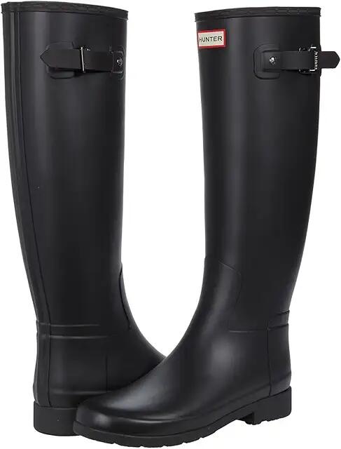 Hunter Refined Tall (Black) Women's Shoes Cover