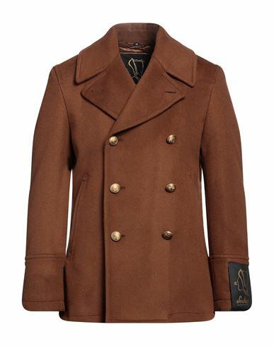 Sealup Man Coat Brown Wool, Cashmere Cover