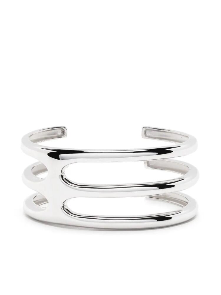 Tom Wood Cage Double cuff bracelet - Silver Cover