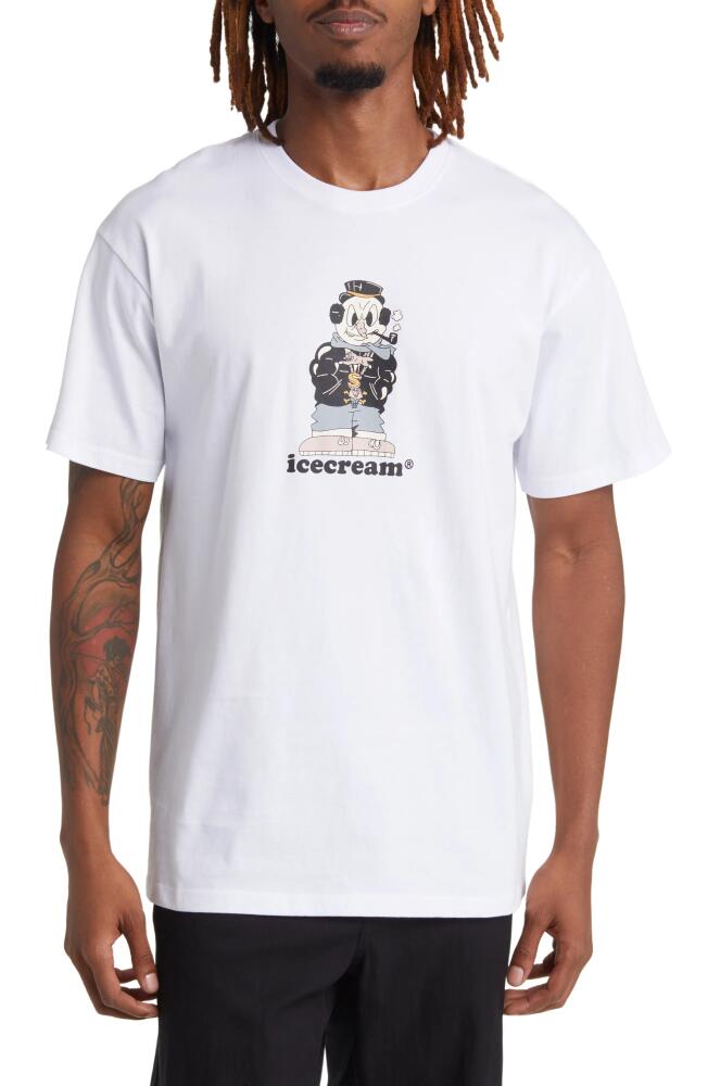 ICECREAM Frosty Cotton Graphic T-Shirt in White Cover