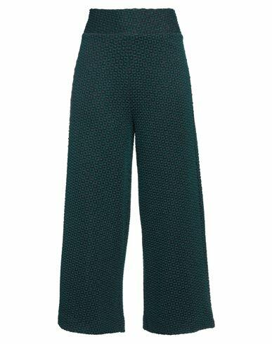 Niū Woman Pants Deep jade Acrylic, Polyamide, Polyester, Elastane Cover