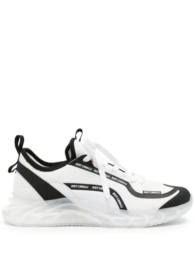 Just Cavalli logo-print sneakers - White Cover