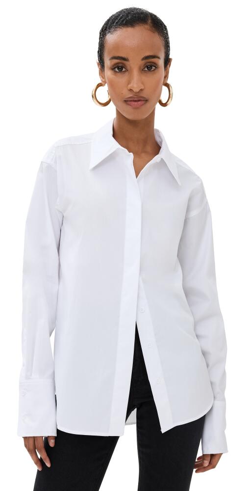 Good American Poplin Shirt White001 Cover