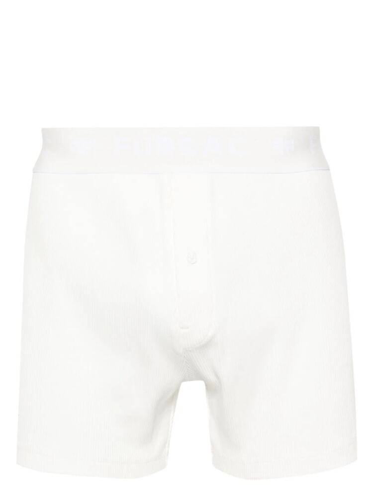 FURSAC logo-waistband cotton boxers - White Cover