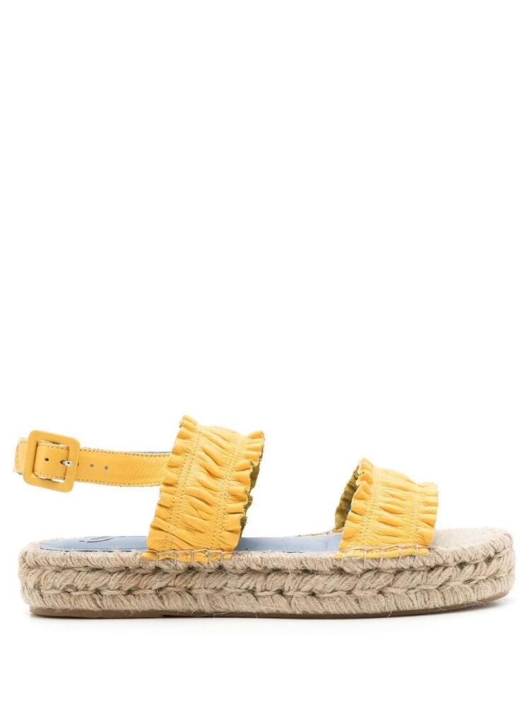 Blue Bird Shoes leather espadrille sandals - Yellow Cover