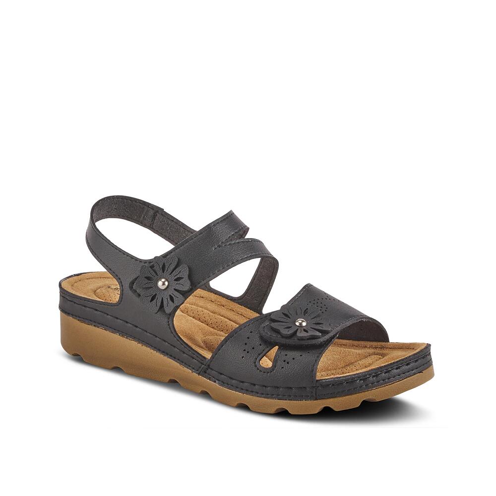 Flexus by Spring Step Poncia Wedge Sandal | Women's | Black Cover