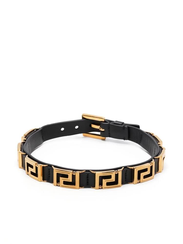 Versace Greca leather choker - Black Cover