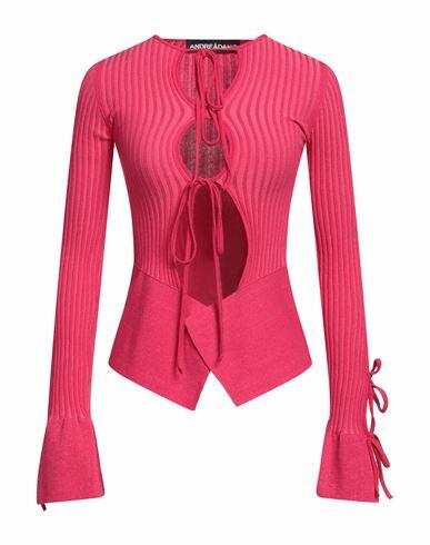 Andreādamo Woman Sweater Magenta Viscose, Polyester, Polyamide, Elastane Cover