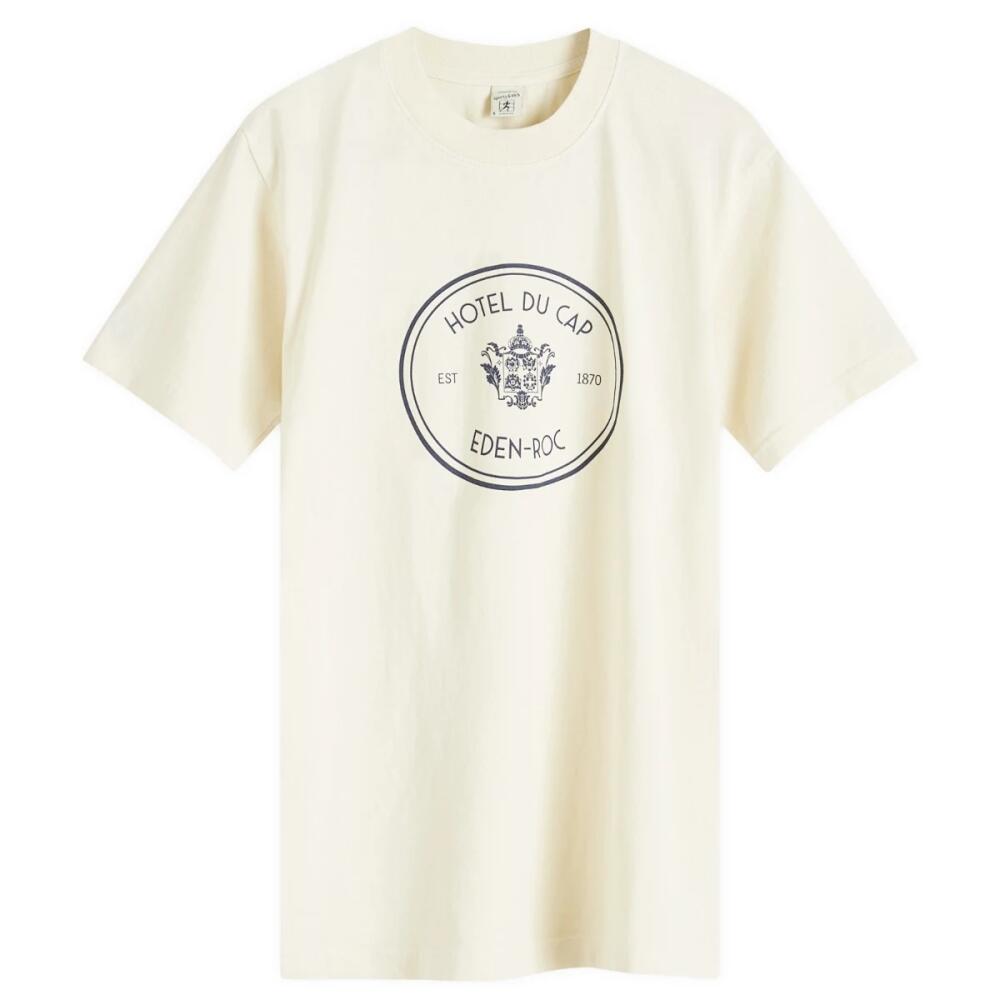 Sporty & Rich Women's Eden Crest Kennedy T-Shirt in Cream Navy Cover