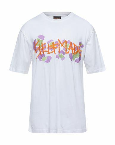 Self Made By Gianfranco Villegas Man T-shirt White Cotton, Polyester Cover