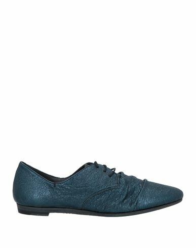 Pantanetti Woman Lace-up shoes Blue Leather Cover