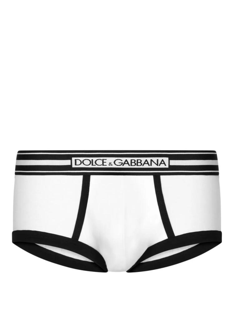 Dolce & Gabbana logo-waistband jersey boxers - White Cover