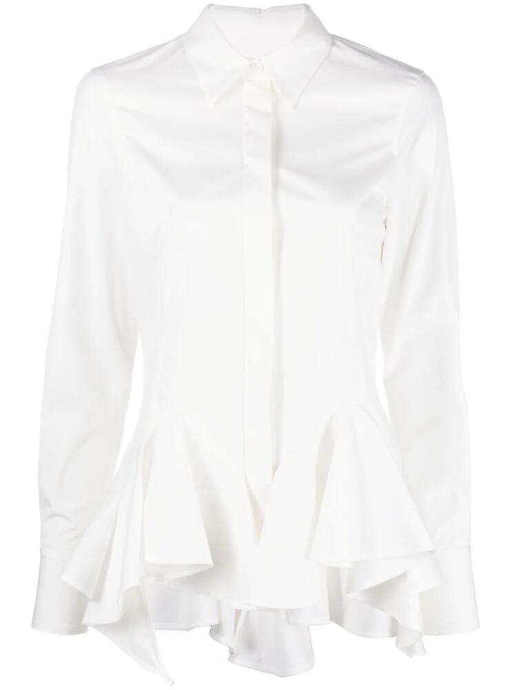 Givenchy peplum-hem cotton shirt - White Cover