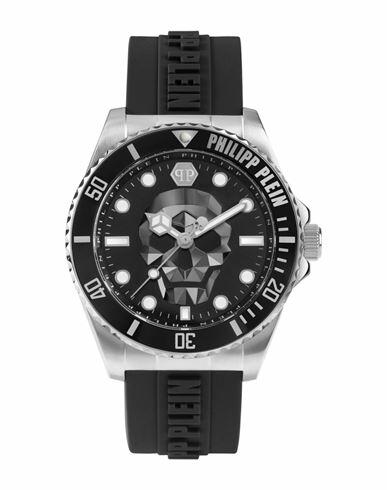 Philipp Plein The $kull Diver Silicone Watch Man Wrist watch Silver Silicone Cover