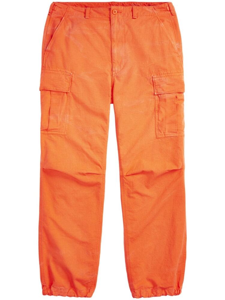 Polo Ralph Lauren Burroughs appliqué-logo cargo pants - Orange Cover