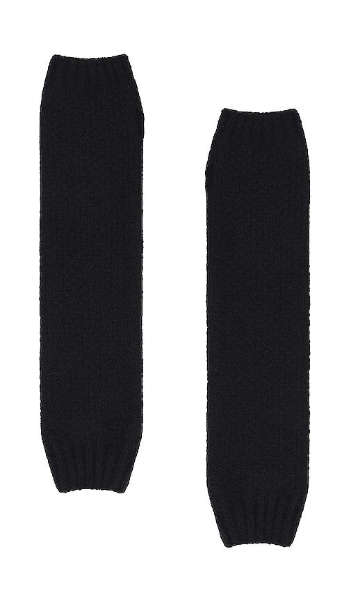 Free People Amour Knit Arm Warmers in Black Cover