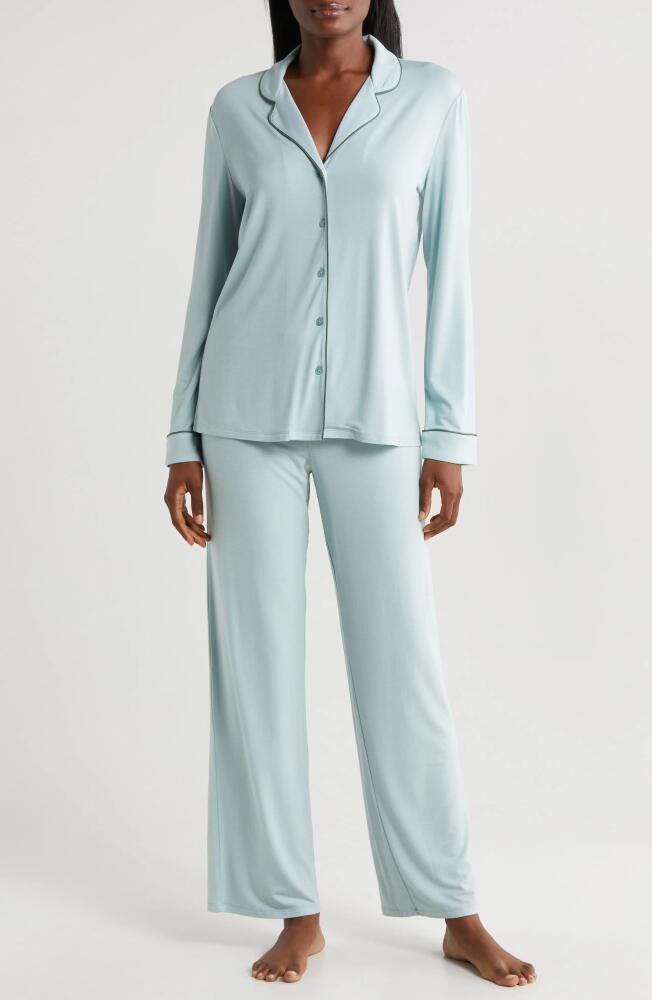 Nordstrom Moonlight Eco Knit Pajamas in Teal Mist Cover