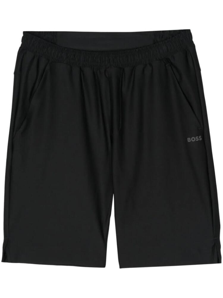 BOSS reflective-logo bermuda shorts - Black Cover