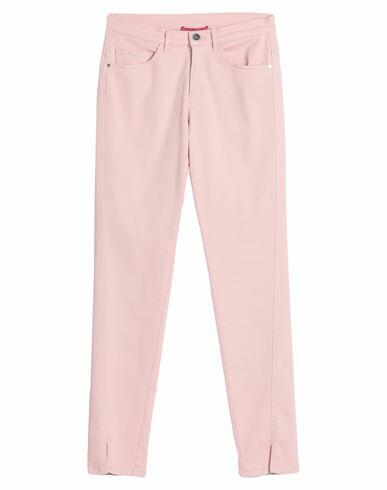 Diana Gallesi Woman Jeans Light pink Cotton, Elastomultiester, Elastane Cover